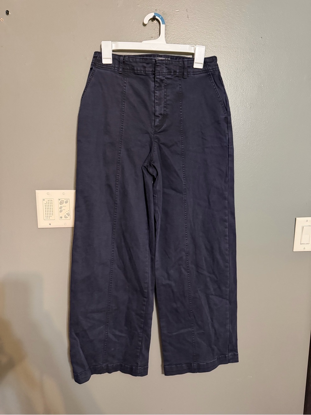 NWT Universal Thread Navy Wide Leg Utility Sailor Pants Size 6